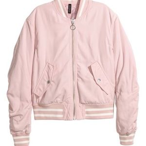 Pink bomber jacket